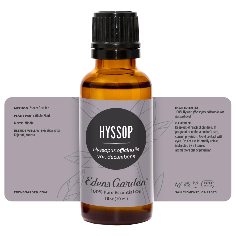 Edens Garden Hyssop humidifier-fragrance illustration for indoor air lift.