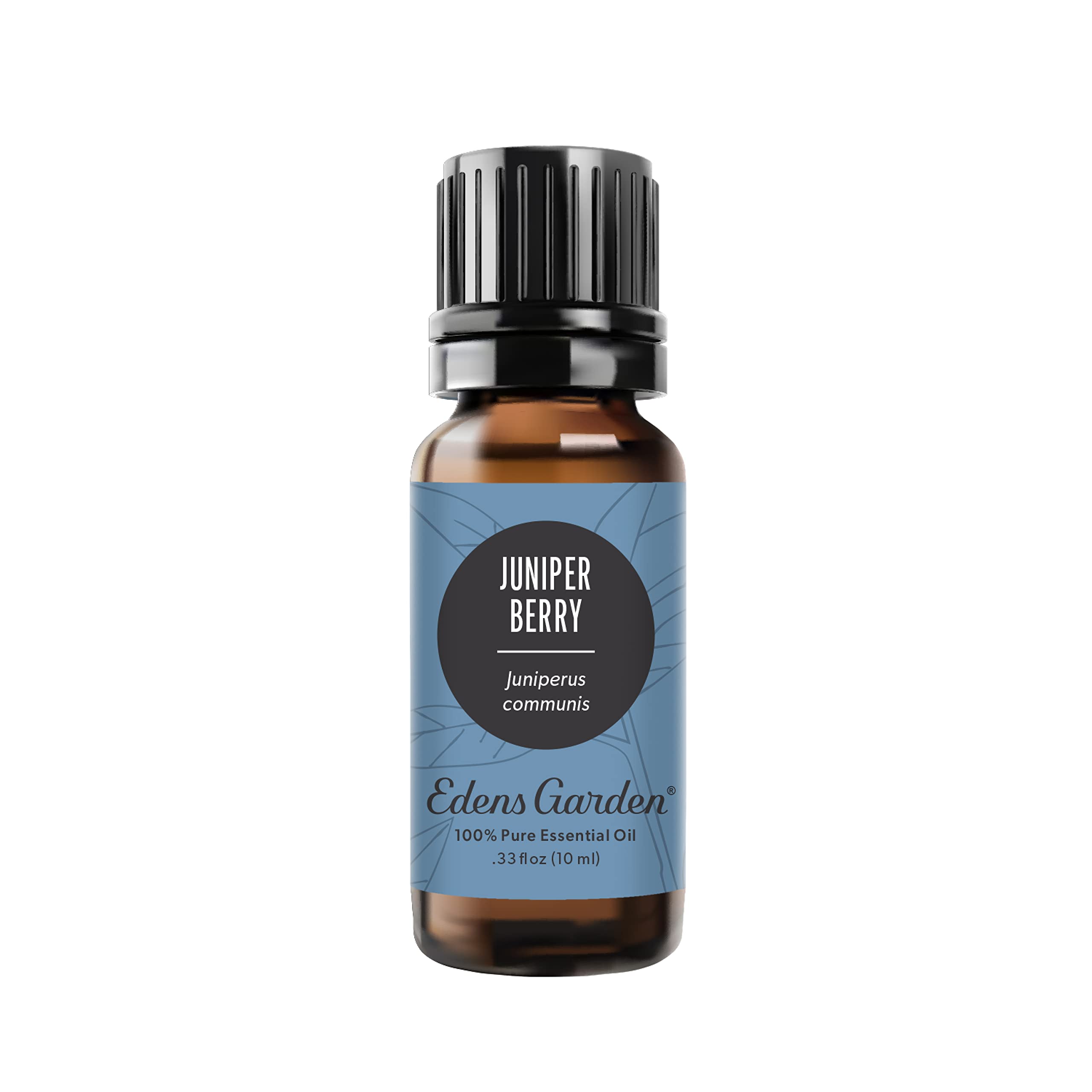 Edens Garden Juniper Berry essential oil bottle for aromatherapy and mood support.