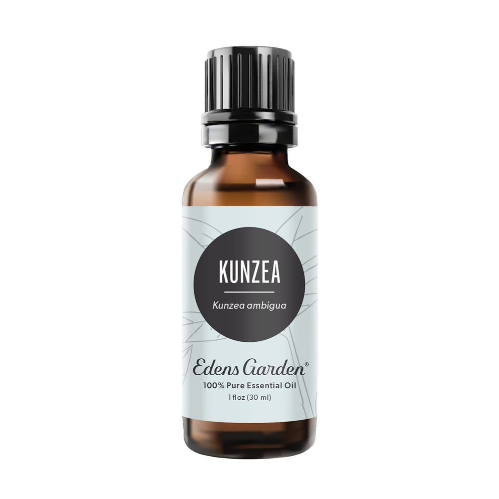 Edens Garden Kunzea essential oil bottle for calming aromatherapy.