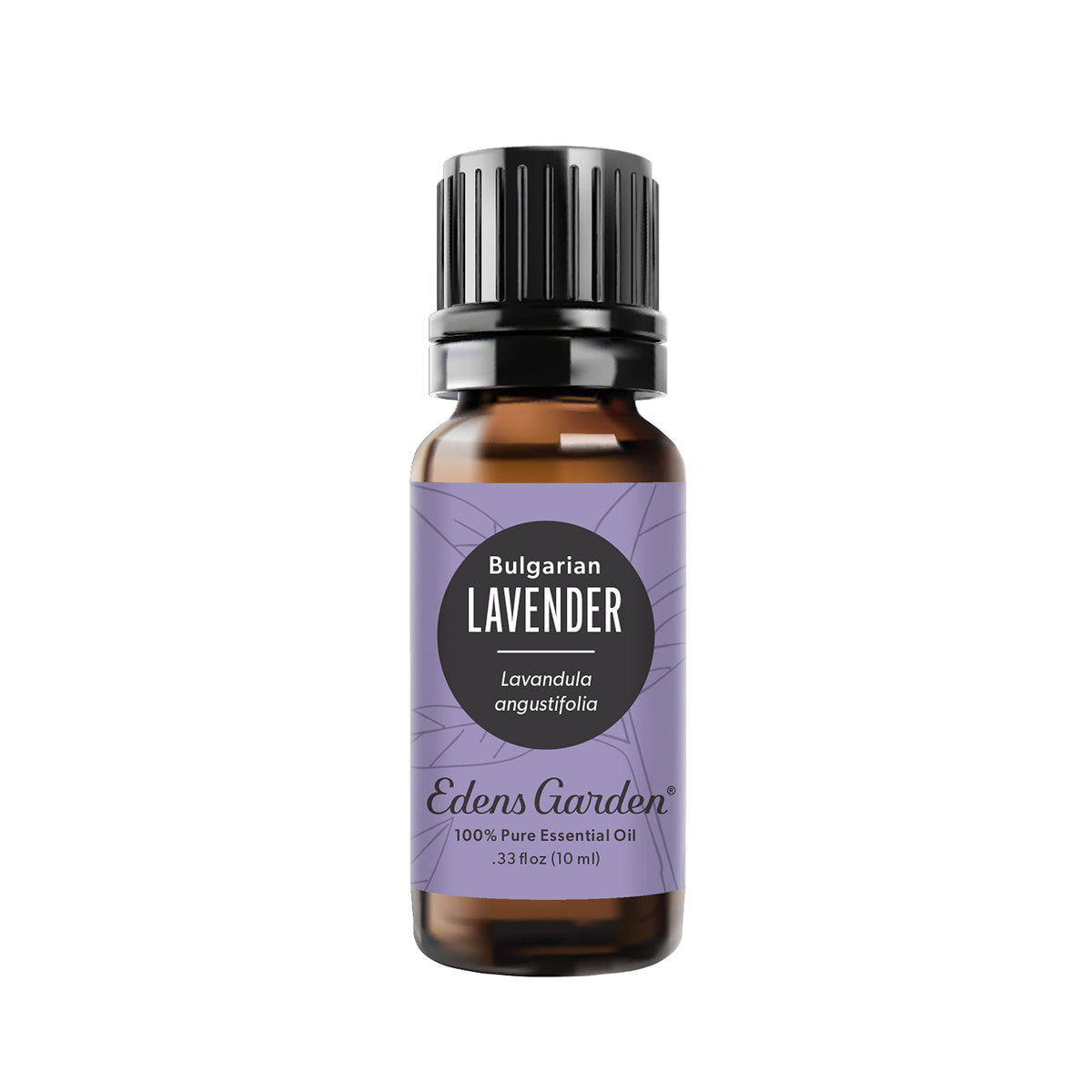 Edens Garden Lavanda búlgara, frasco de 10 ml, aroma calmante para relajación.