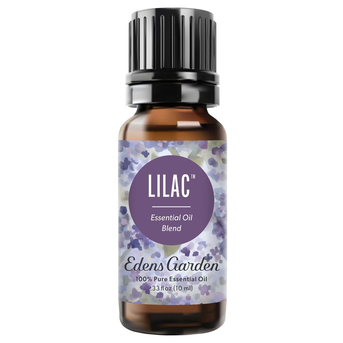 Edens Garden Lilac essential oil bottle for a calming floral aroma.