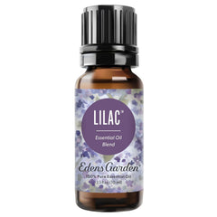 Edens Garden Lilac essential oil bottle for a calming floral aroma.