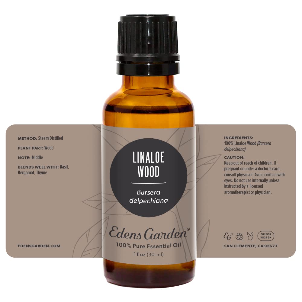 Edens Garden Linaloe Wood aromatherapy session at home.