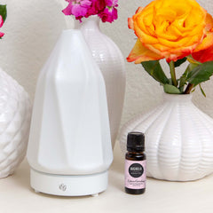 Edens Garden magnolia diffuser image illustrating a soothing aroma mood enhancer.