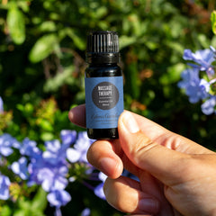 Edens Garden diffuser with Massage Therapy blend releasing a soothing aroma.