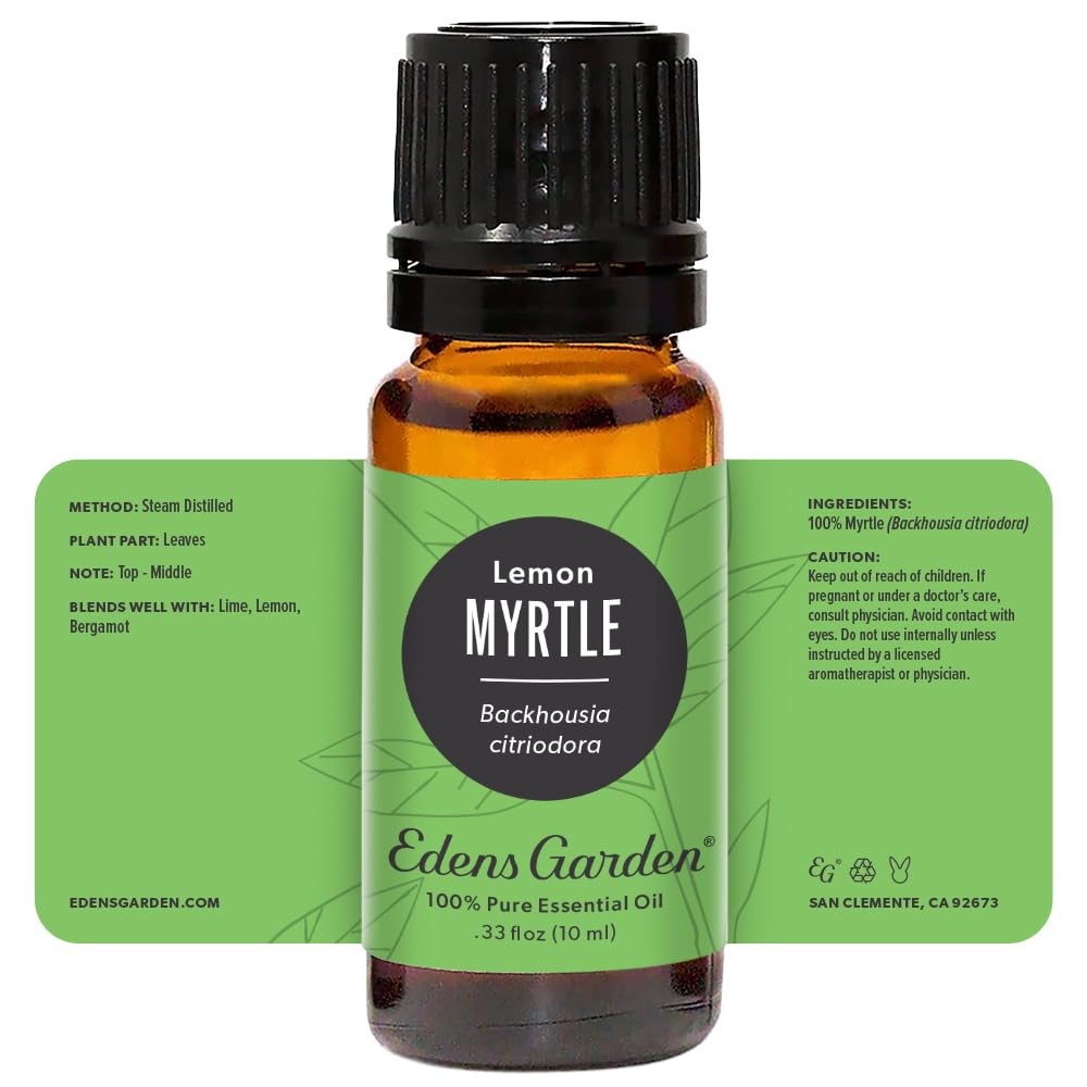 Edens Garden Myrtle-Lemon dilution guide illustrating safe usage