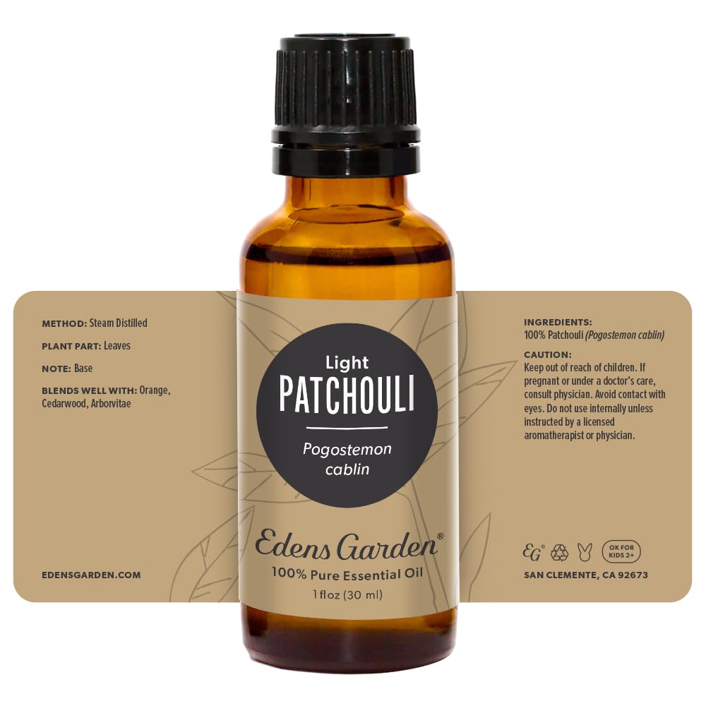 A licensed aromatherapist team guidance for Edens Garden Patchoul- Light users.