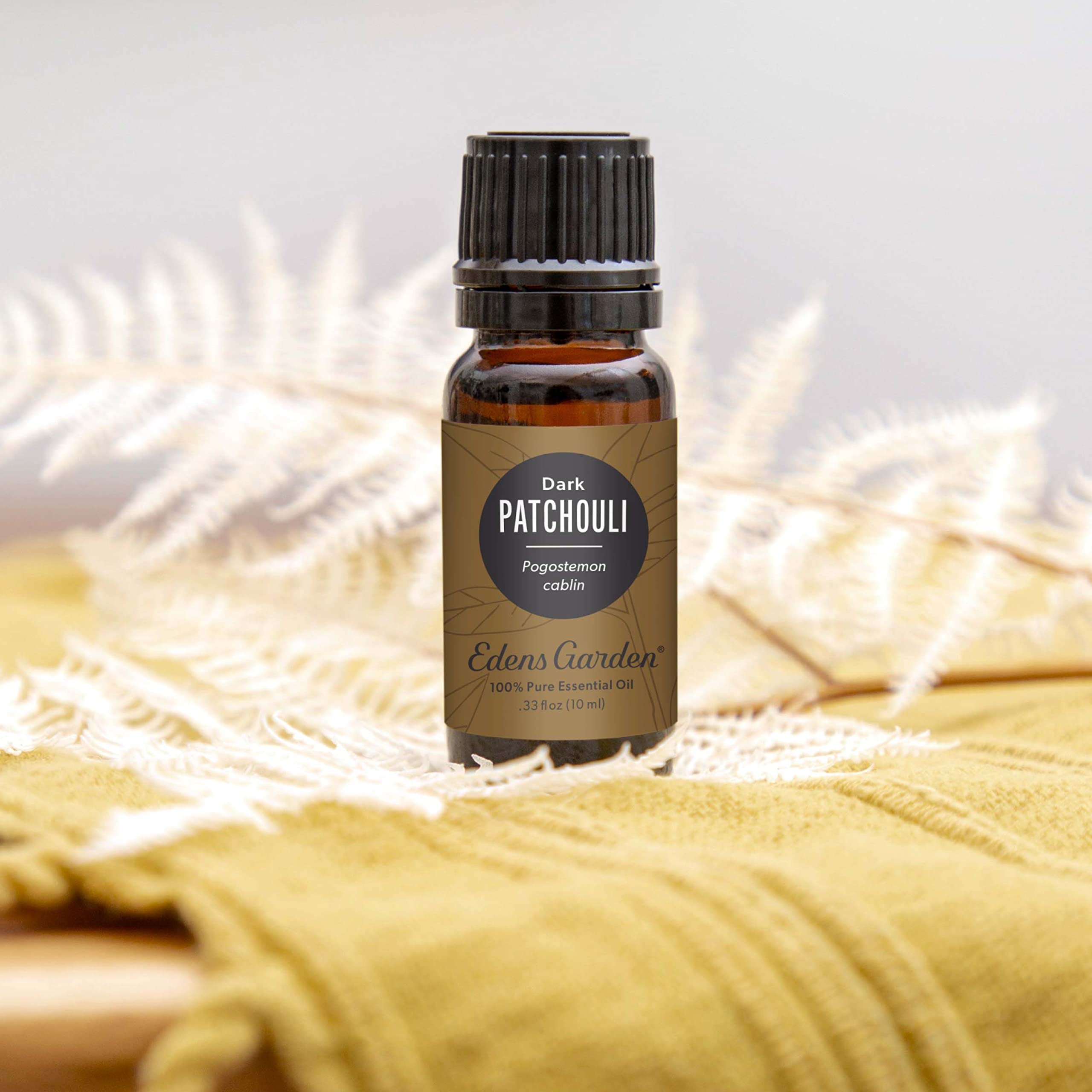 Edens Garden Patchouli diffuser blend image suggesting warm ambient mood.