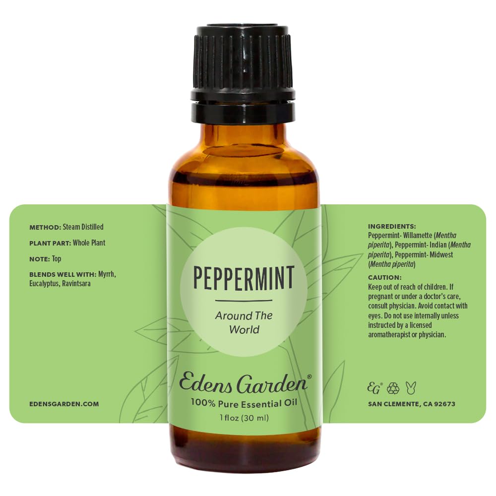 Packaging of Edens Garden Peppermint Around The World highlights ease of use.
