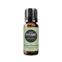 Edens Garden Peppermint essential oil bottle for diffusion and aroma