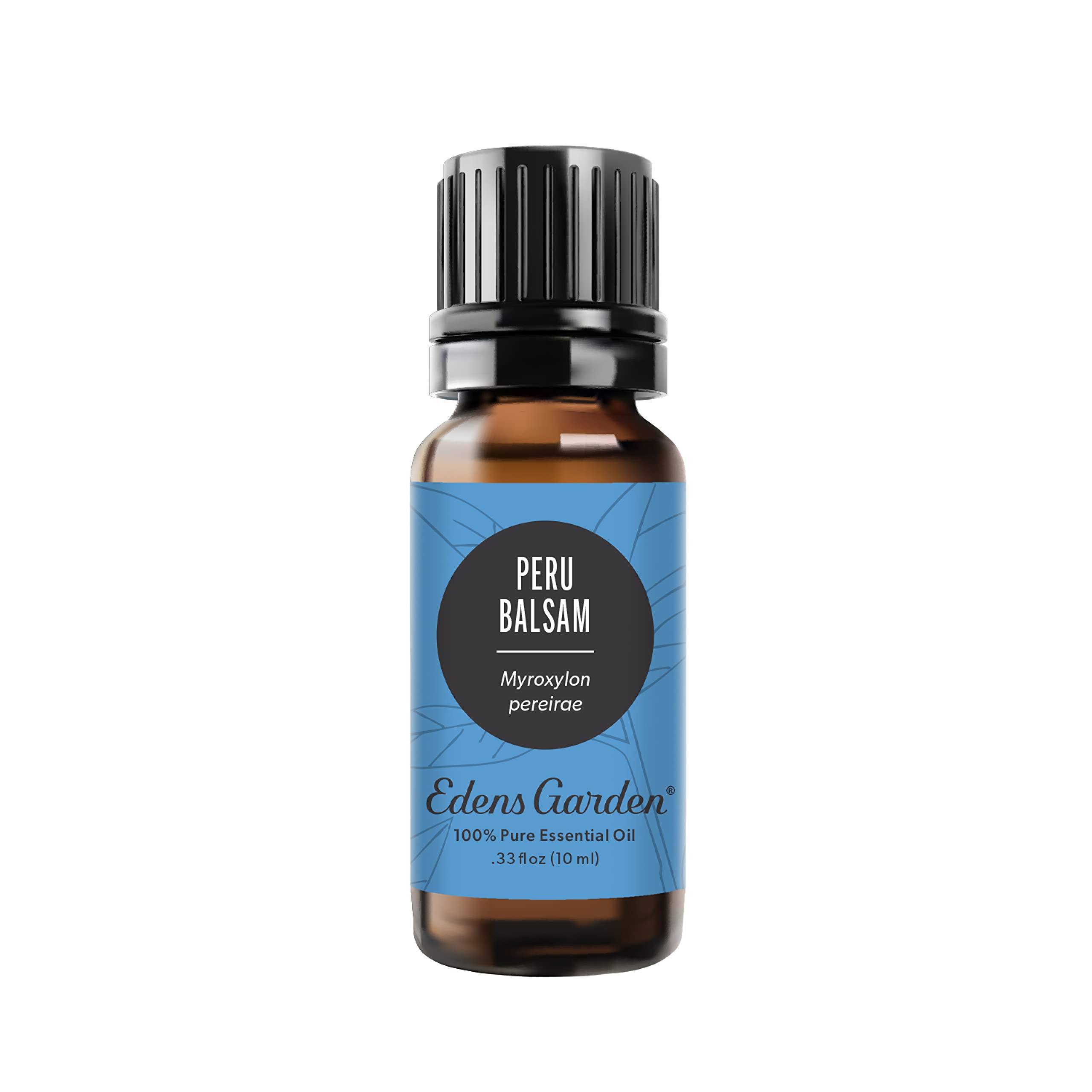 Edens Garden Peru Balsam essential oil bottle with warm, comforting aroma.
