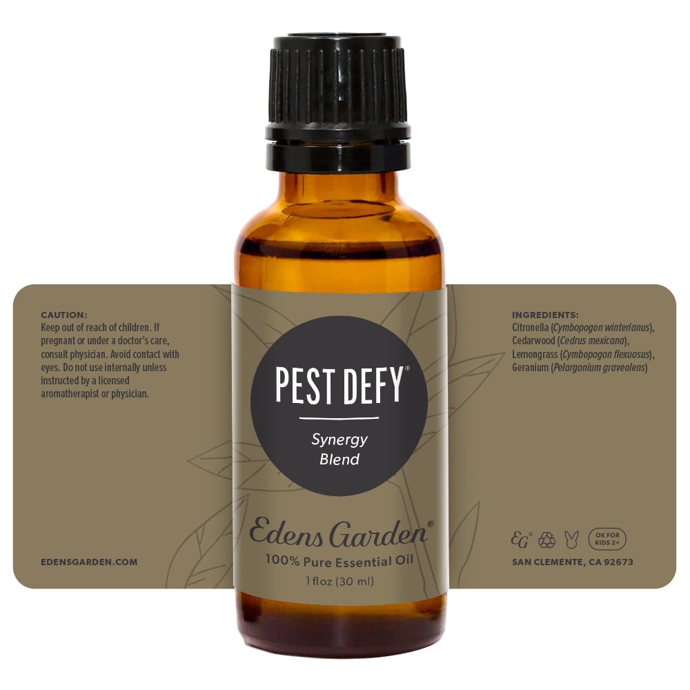 Outdoor-use setup with Pest Defy spray from Edens Garden