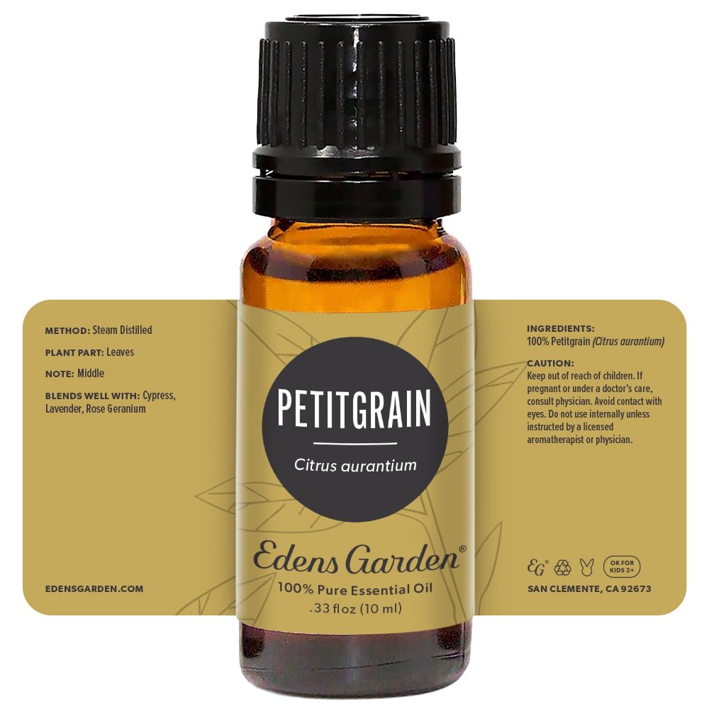 GC-MS transparency for Edens Garden Petitgrain with batch reports.