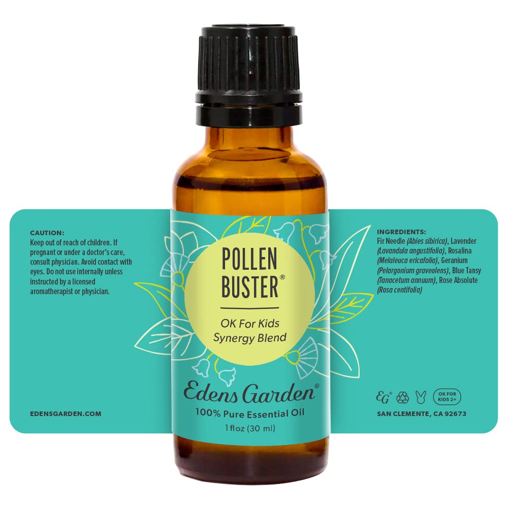 Edens Garden brand story card with product bottle