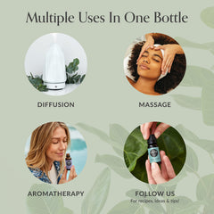 Edens Garden Relaxing Home blend supports a peaceful massage.