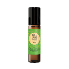 Edens Garden roll-on bottle front view, compact travel-ready aromatherapy blend.