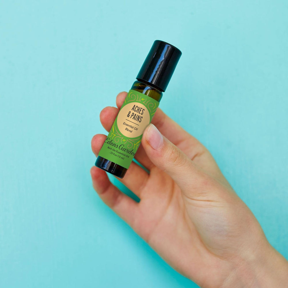 Edens Garden roll-on cap close-up, easy on-the-go application.