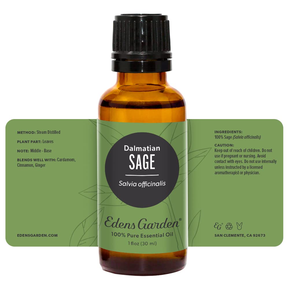 Edens Garden Sage-Dalmatian support from licensed aromatherapists for guidance.