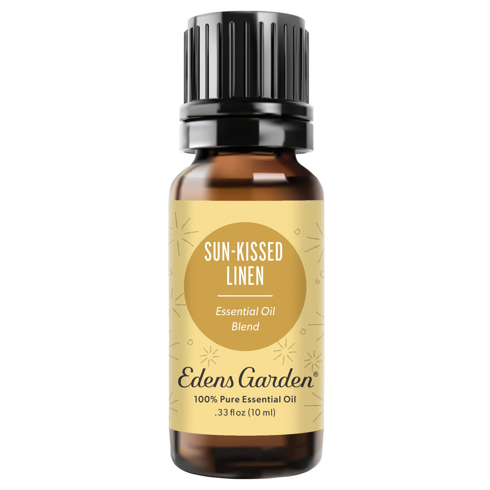 Edens Garden Sun-Kissed Linen bottle ready for diffusion with a fresh summer scent.