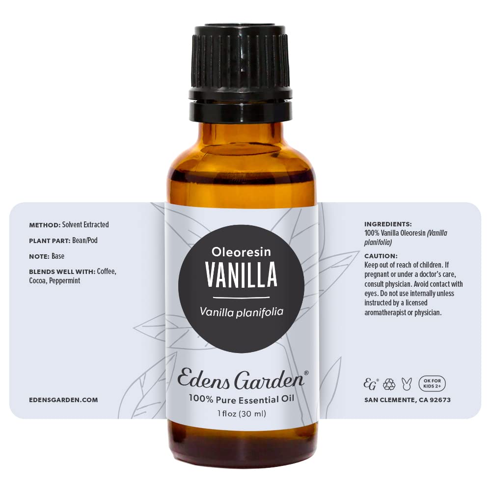 Edens Garden Vanilla Oleoresin GC-MS report for batch transparency.