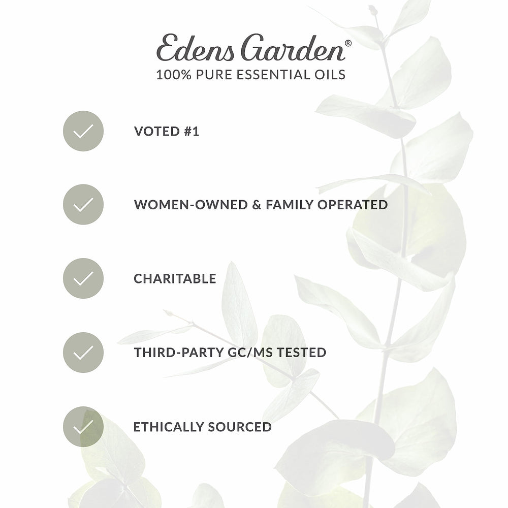 Edens Garden Vetiver bottle label showcases premium quality