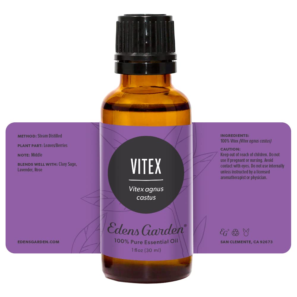 Vitex oil applied topically after proper dilution for a soothing routine