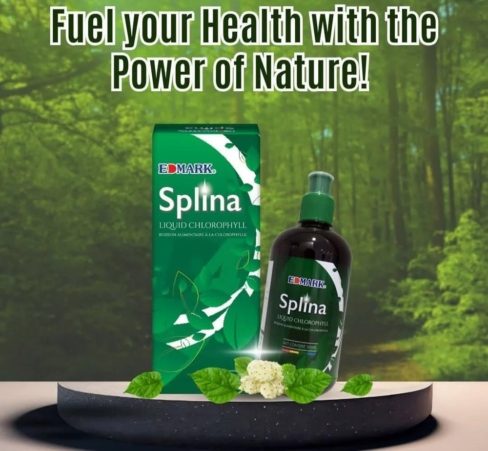 Glassy water with Splina Liquid Chlorophyll reveals easy mixing in water
