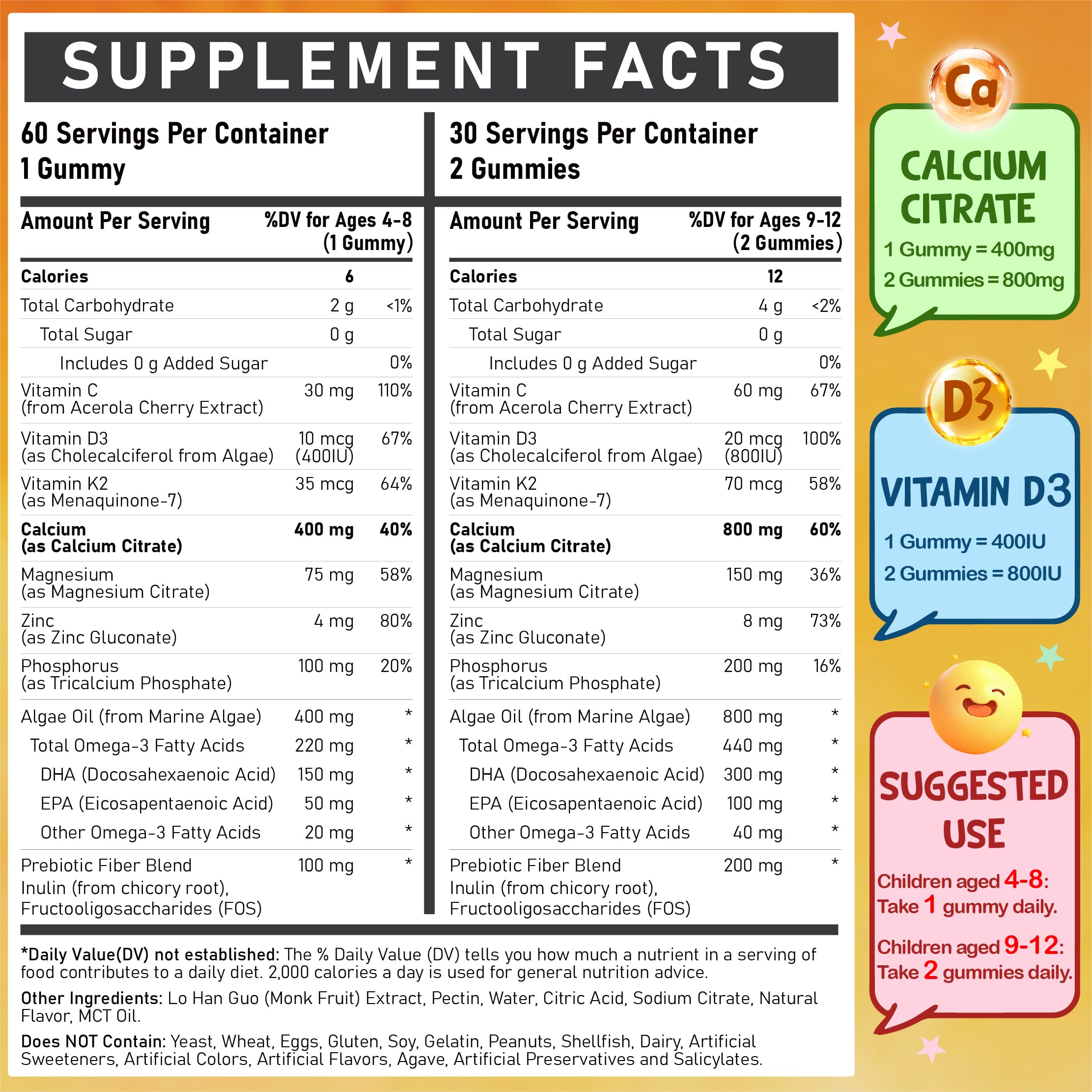 Close-up of Edmmyliy calcium gummies highlighting strawberry taste for kid-friendly chewing.