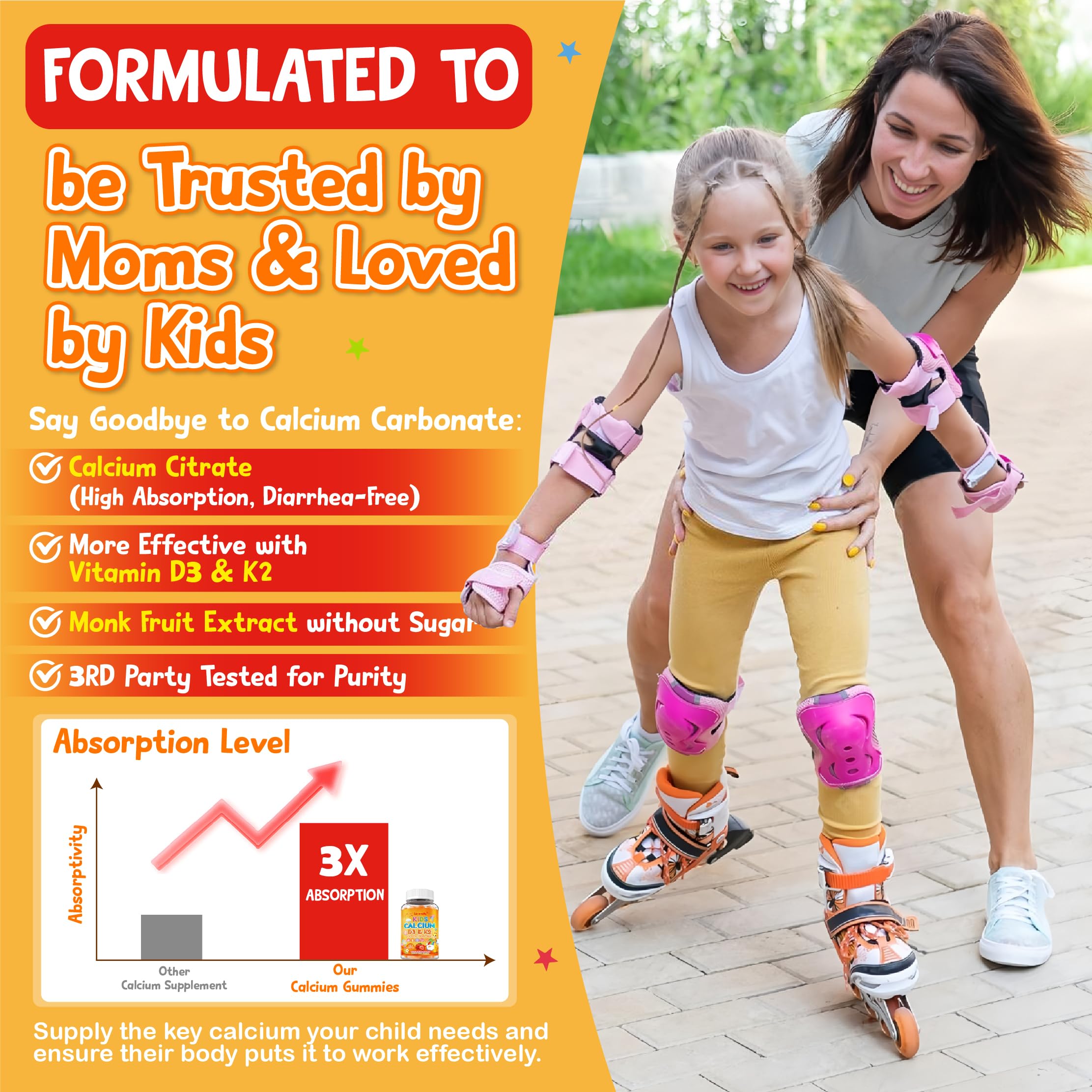 Edmmyliy gummies prebiotic fiber blend supports gentle digestion for kids.