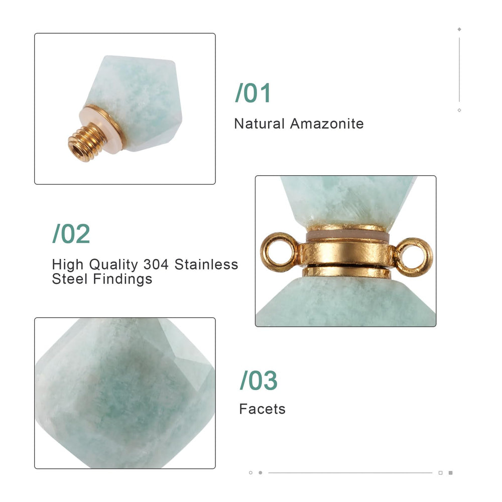 EEE ELECRELIVE Amazonite diffuser emits fragrance for calming ambiance.