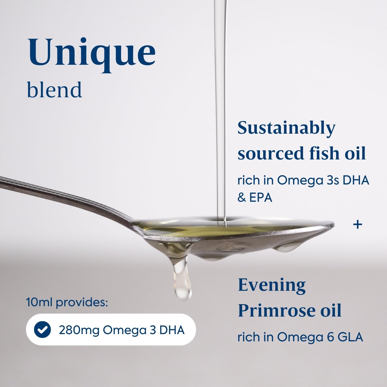 Efamol Efalex pour shows lemon-lime liquid, easy to add to smoothies