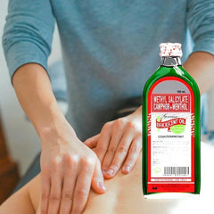 Efficascent Oil pour for easy, targeted skin application.