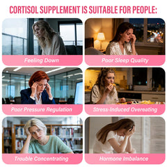 Efioist Cortisol Reducer bottle label view emphasizing herbal blend for calm energy.