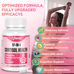Efioist cortisol supplement with glass of water for daily use