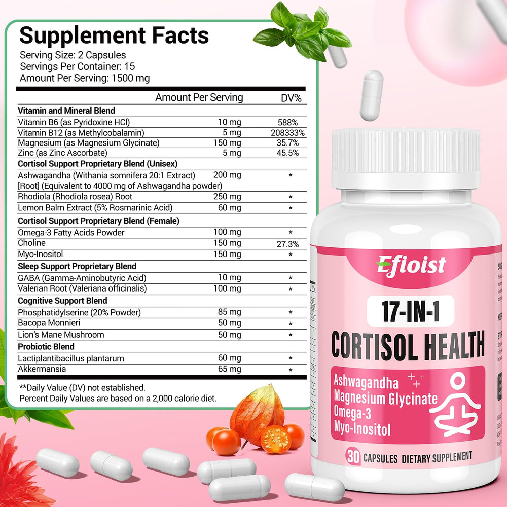 Efioist label confirms GMP-certified production and 17-in-1 formula