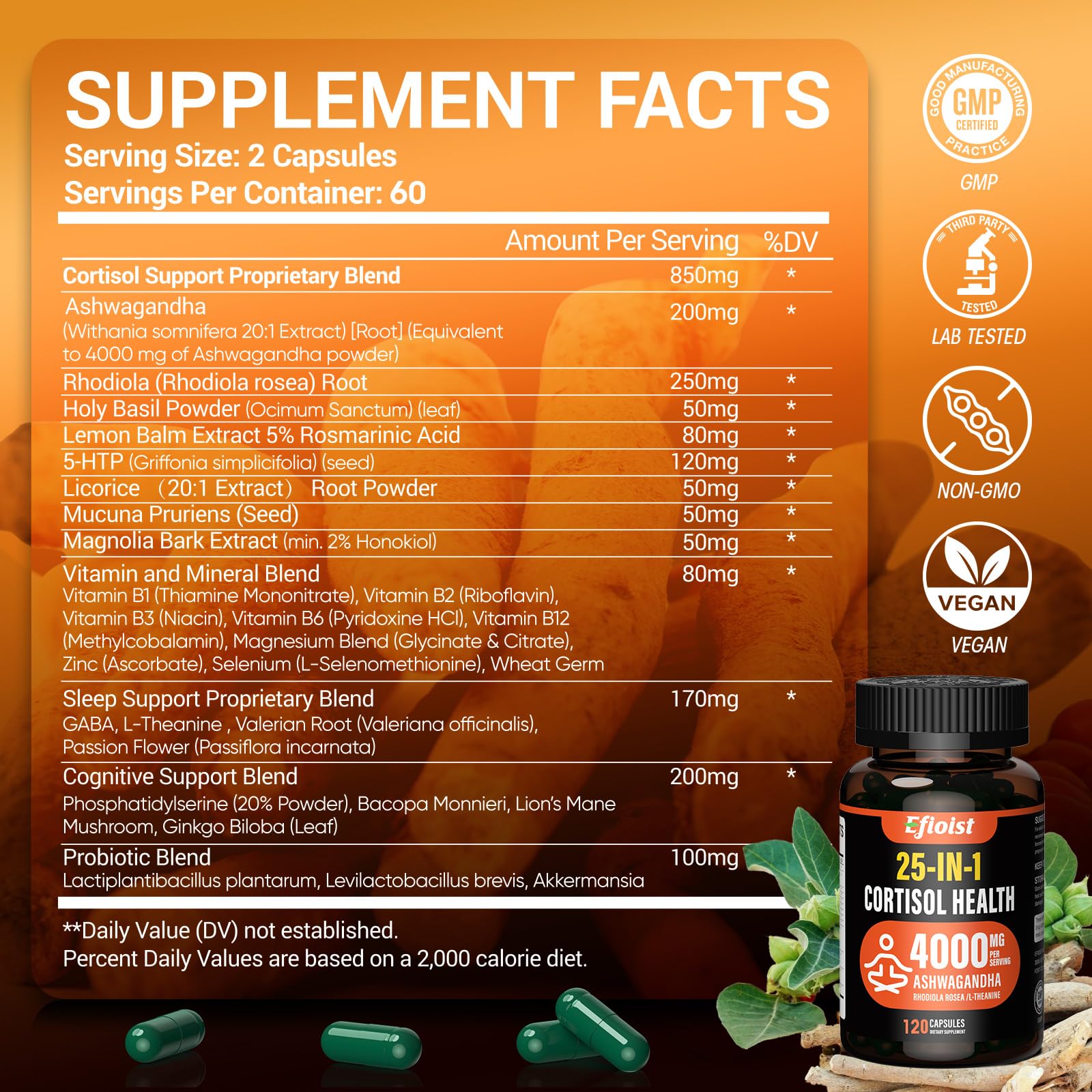 Efioist Super Calm label front view featuring brand visibility