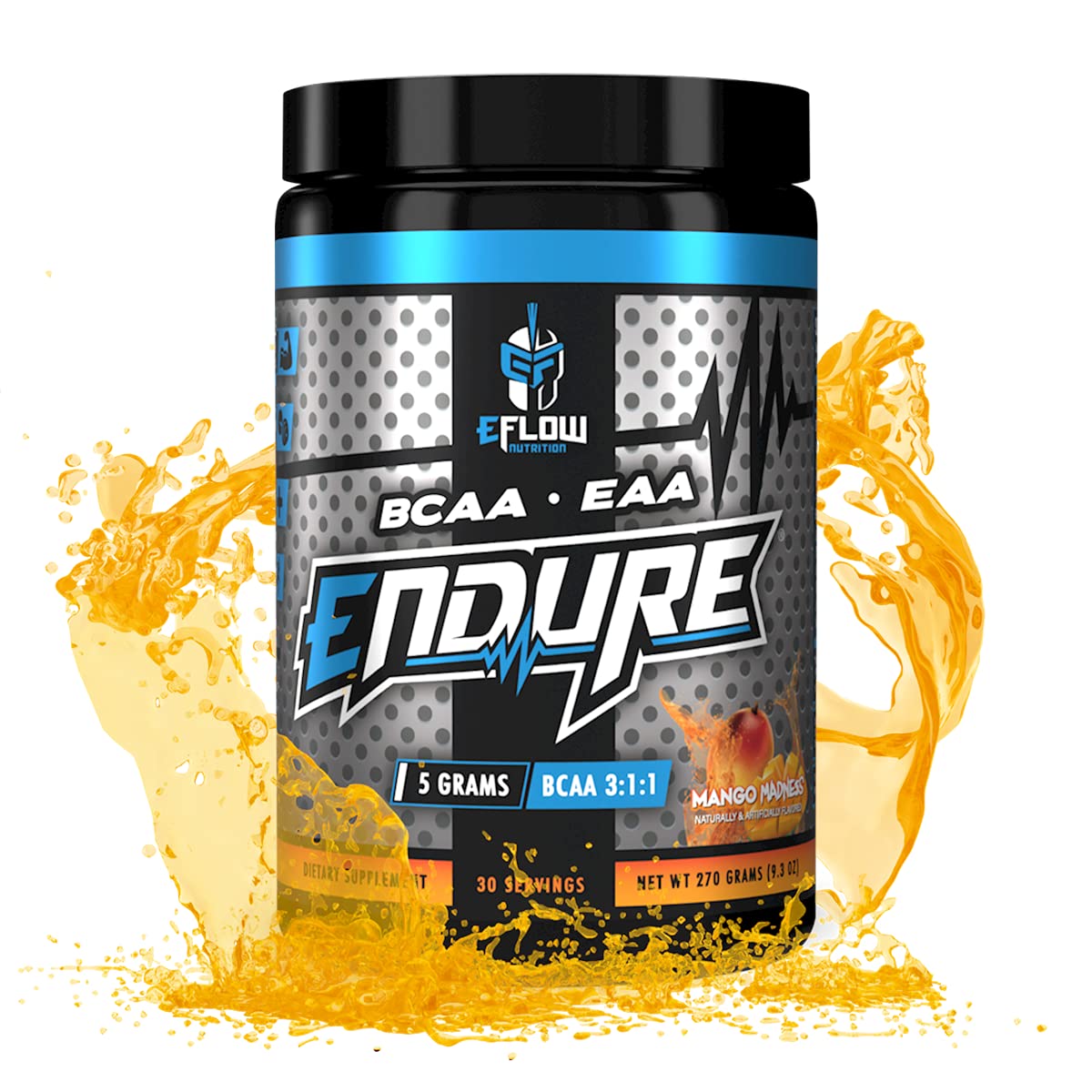 eFlow Endure BCAA Plus EAA mango bottle for intra-workout energy