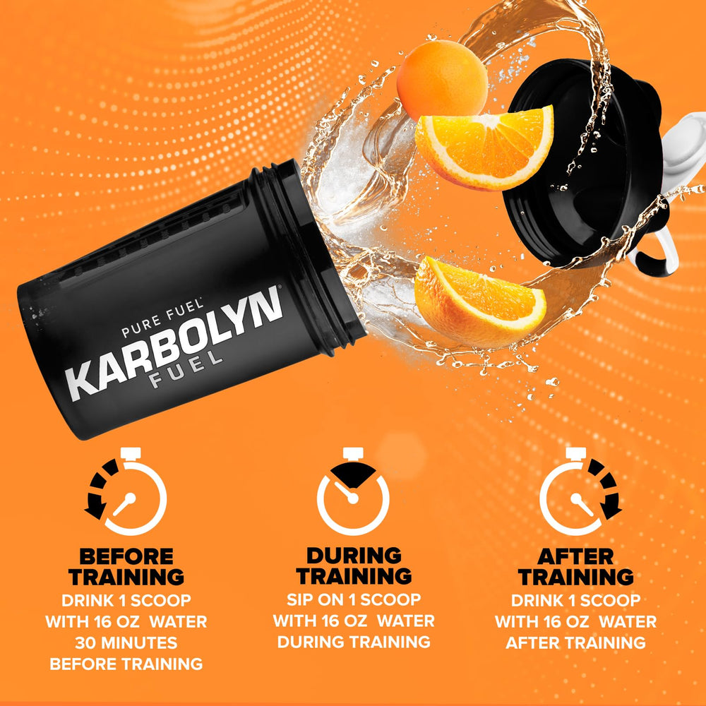 EFX Karbolyn Fuel in pack with serving scoop for convenient dosing.