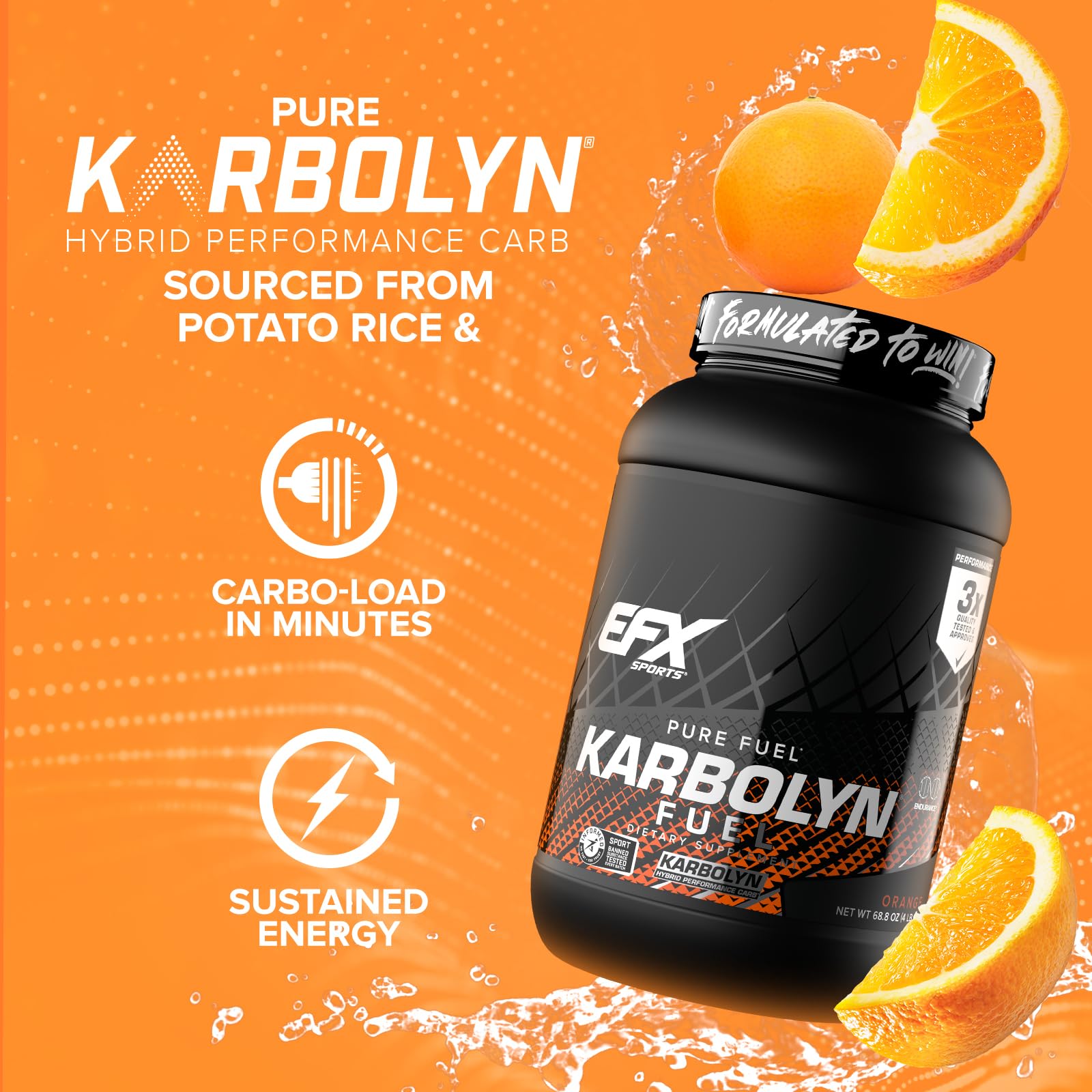 EFX Karbolyn Fuel powder dissolving in water for smooth mixability.