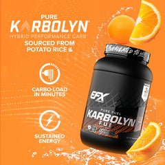 EFX Karbolyn Fuel powder dissolving in water for smooth mixability.