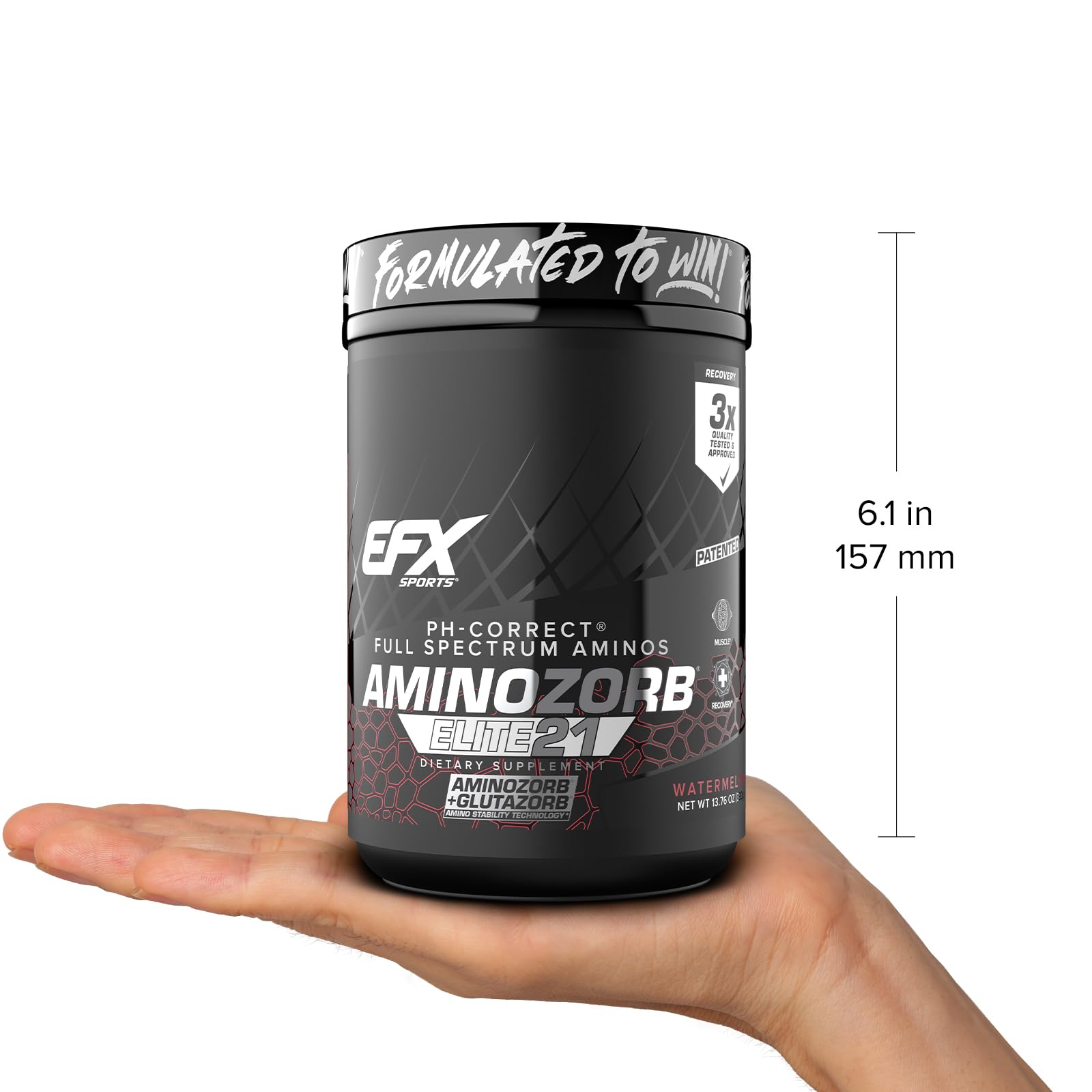 EFX Sports Aminozorb Elite 21 athlete use scene showing on the go supplementation