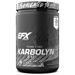 EFX Sports Karbolyn Fuel bottle front shows clear branding for quick product recognition.