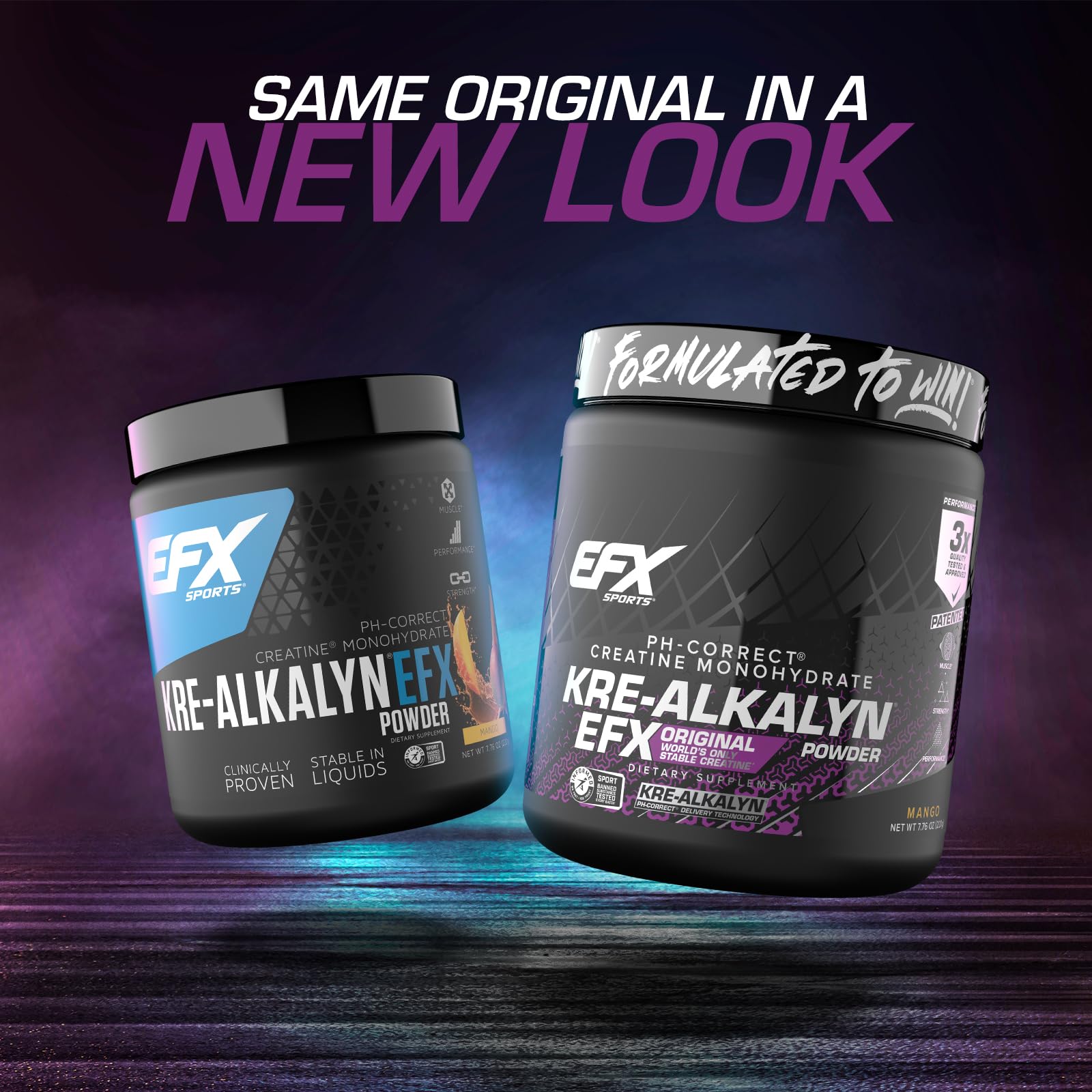EFX Kre-Alkalyn EFX Powder scoop ready for precise 1.5–3 g serving.