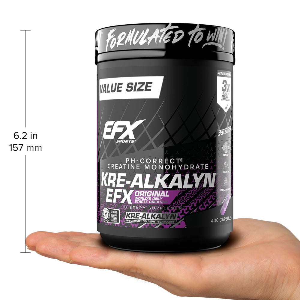 EFX Kre-Alkalyn EFX in action during a workout with water bottle nearby