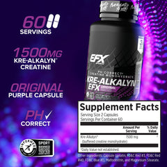 Kre-Alkalyn EFX bottle in a gym bag for pre- and post-workout use.