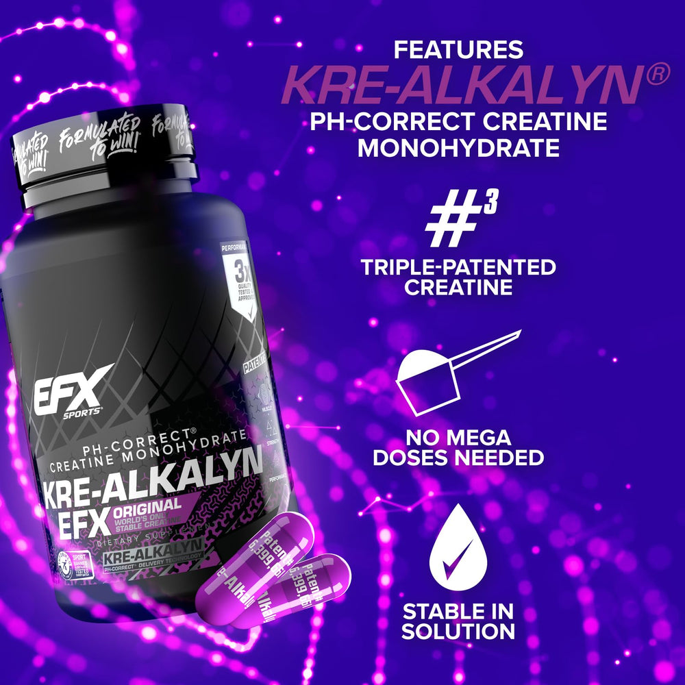 Front label shows pH-correct creatine and quality assurance seals.