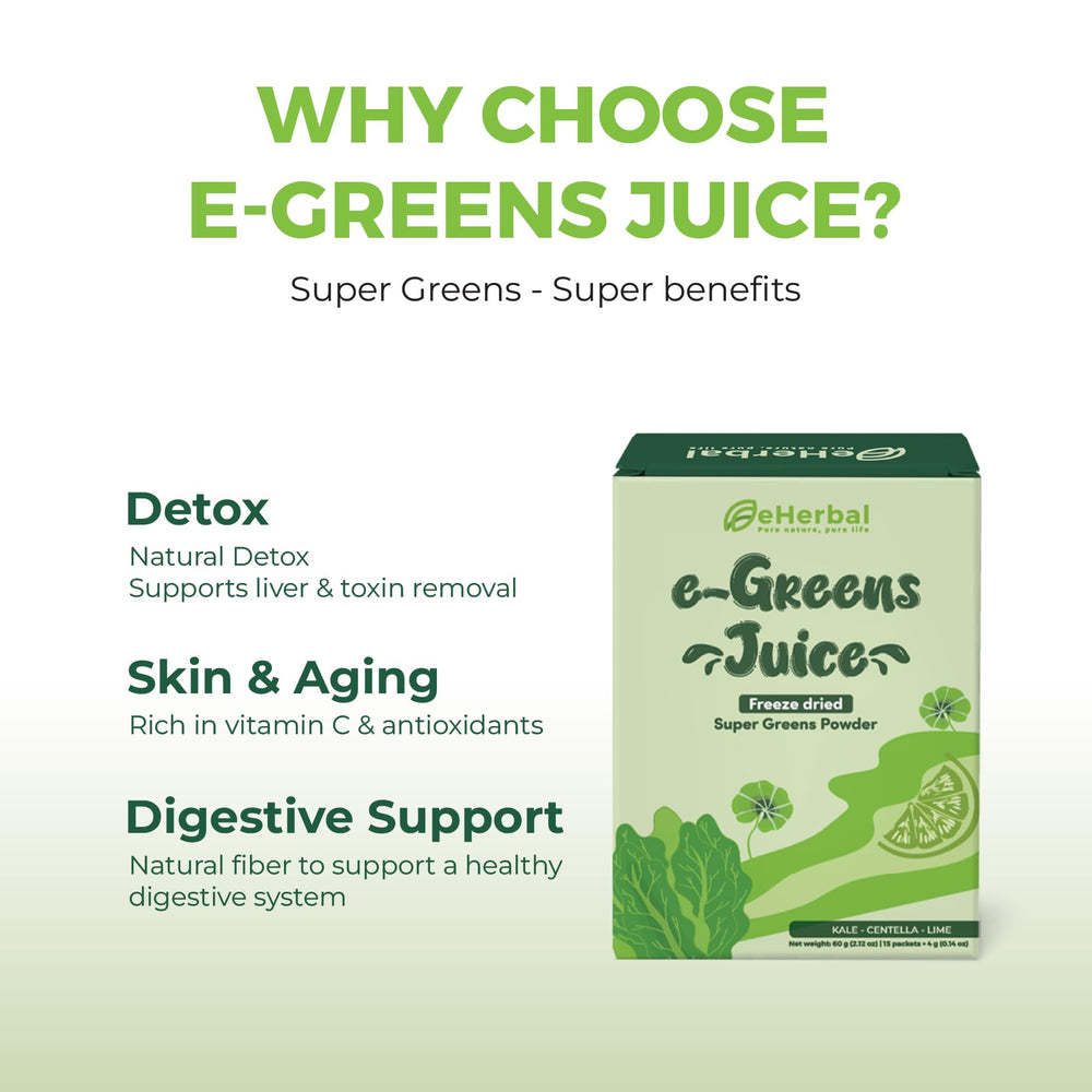 eHerbal single-serve sachet open for quick mix-and-go