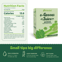 eHerbal spirulina kale centella green powder for energy and wellness