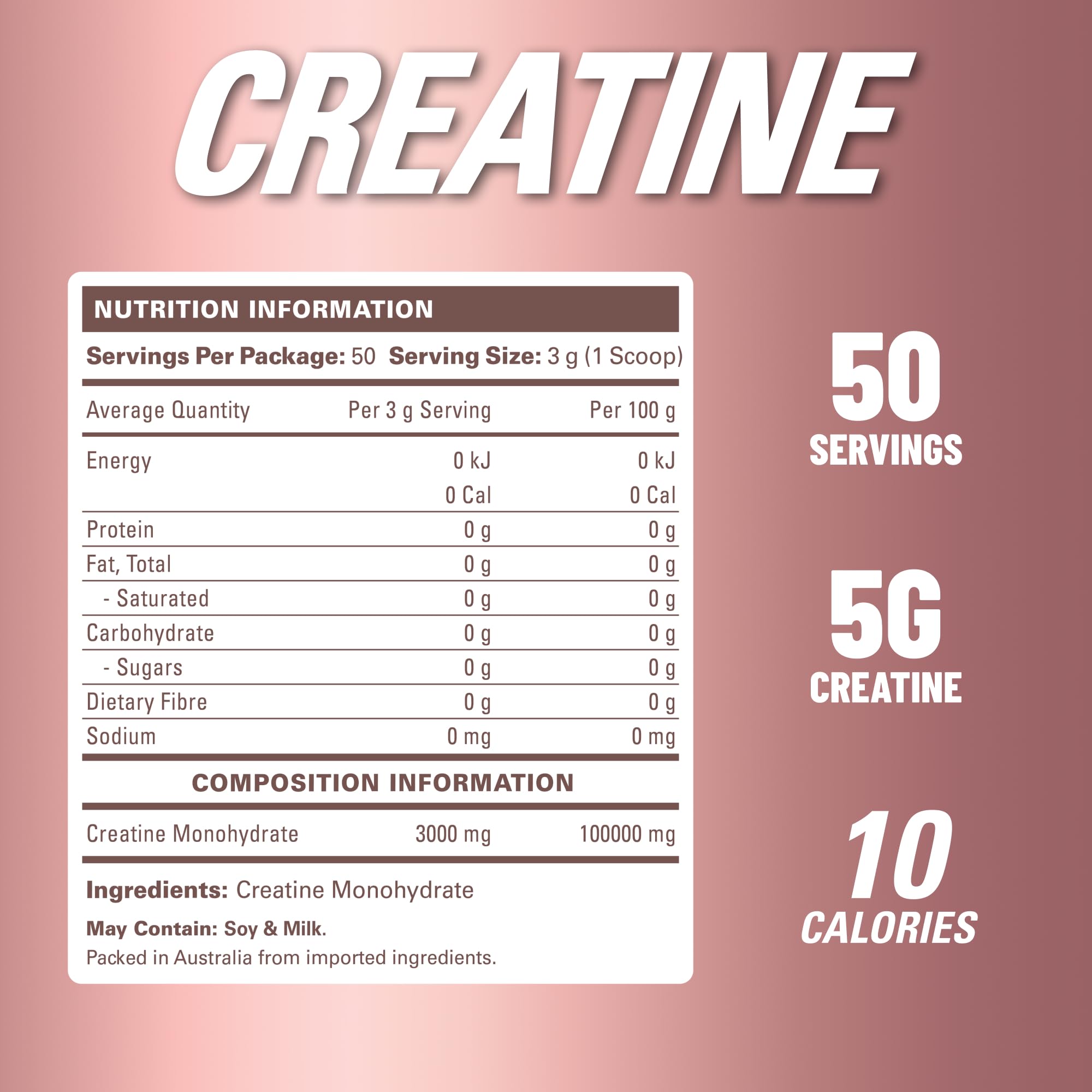 EHP Labs CREA-8 powder scoop highlights convenient pre- or post-workout use.