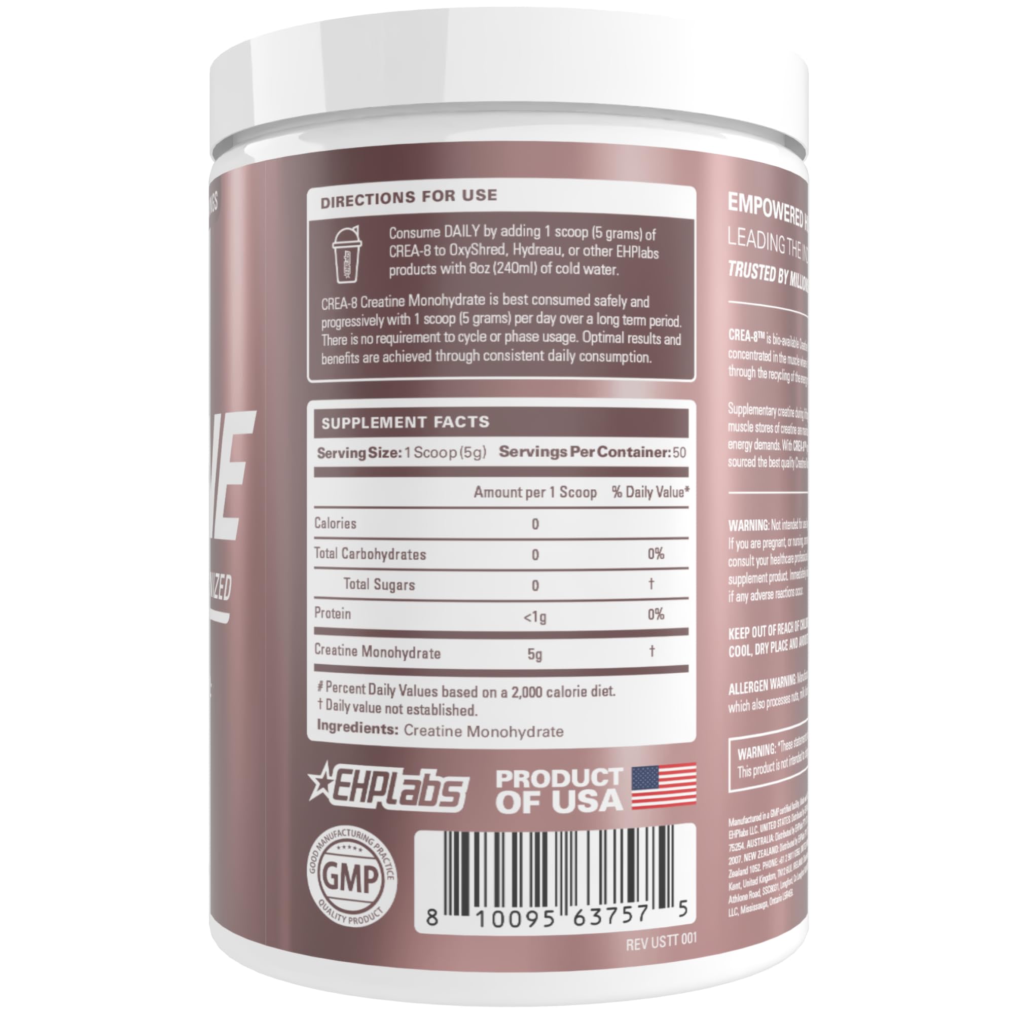 EHP Labs CREA-8 serving spoon on a clean surface.